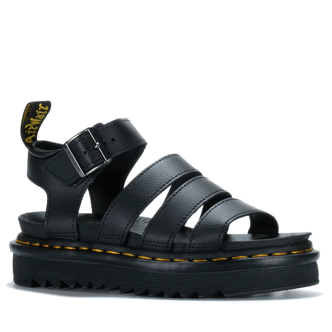 Dr Martens Blaire 3 Strap Black Anthena Womens Sandals
