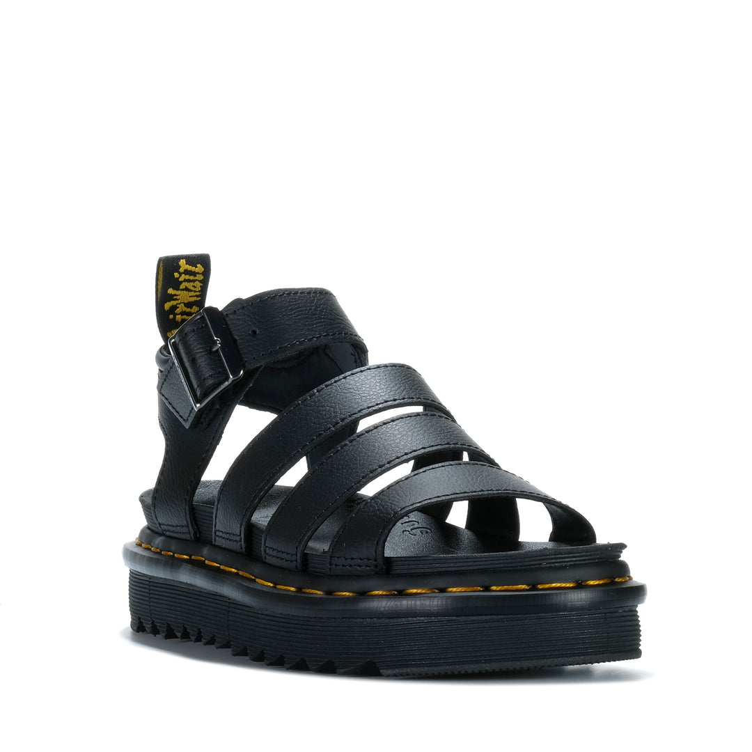 Dr Martens Blaire 3 Strap Black Anthena Womens Sandals