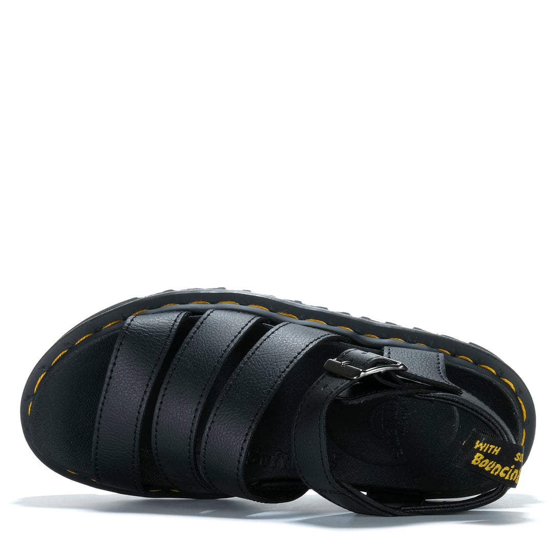 Dr Martens Blaire 3 Strap Black Anthena Womens Sandals