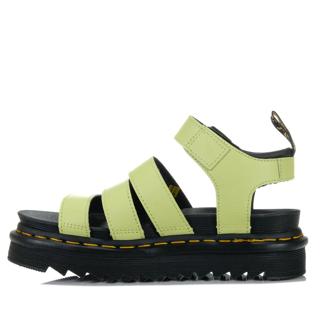 Dr Martens Blaire 3 Strap Lime Green Anthena Womens Sandals