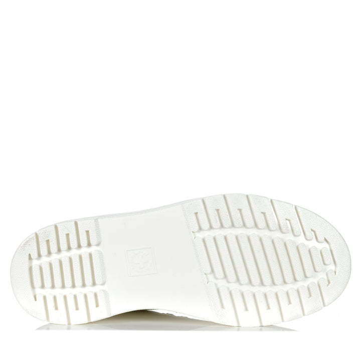 Dr Martens Brookline 6 Eye Nappa Off White Womens Shoes