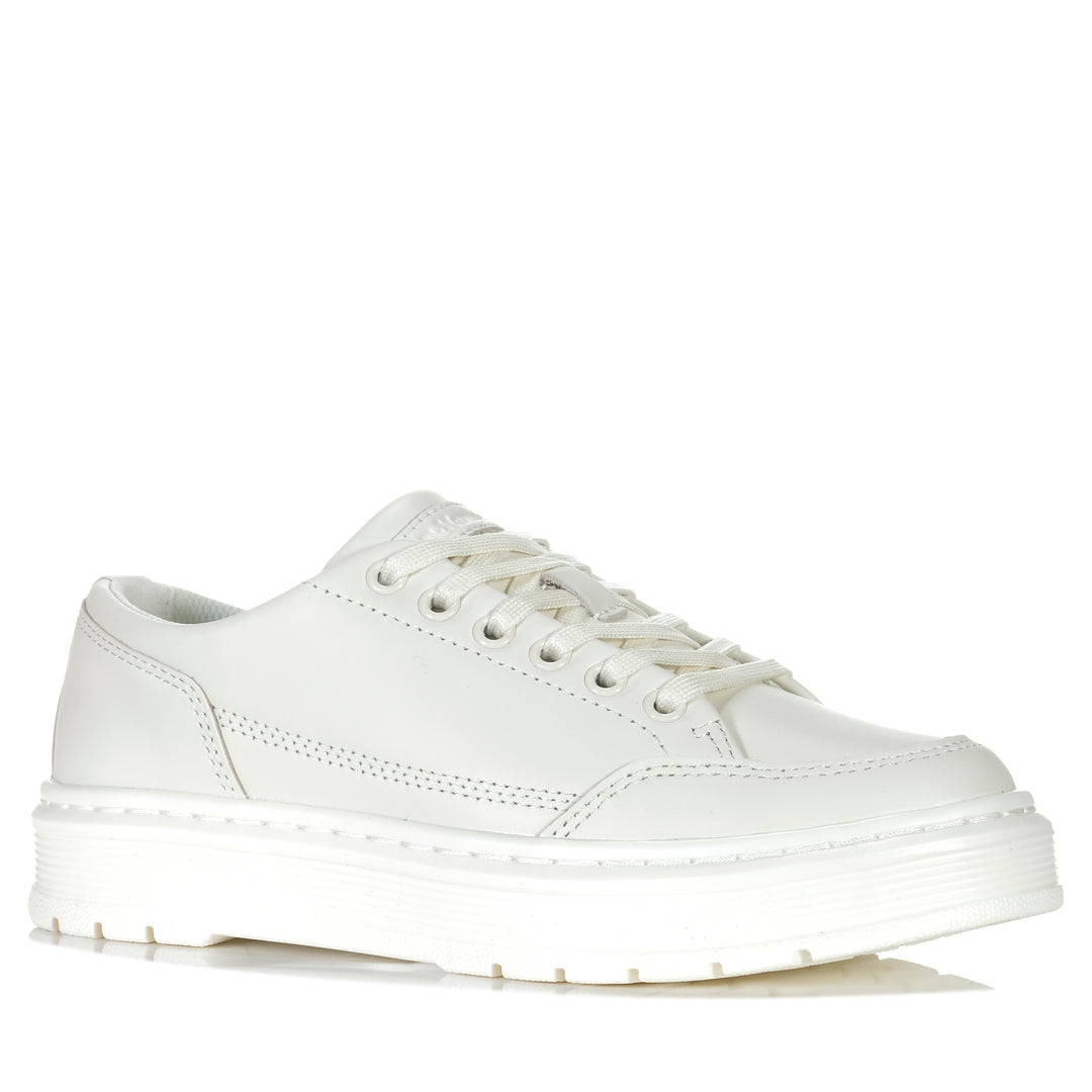 Dr Martens Brookline 6 Eye Nappa Off White Womens Shoes