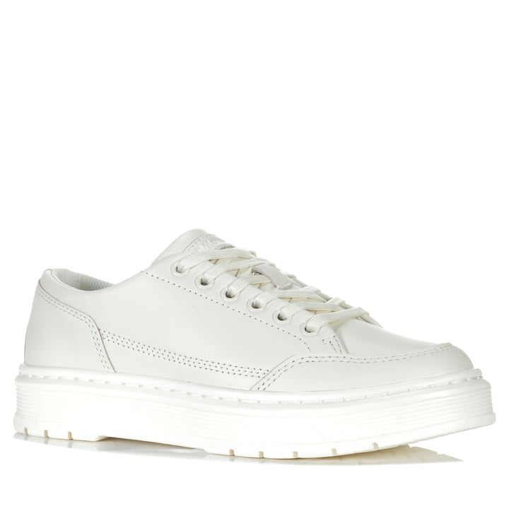 Dr Martens Brookline 6 Eye Nappa Off White Womens Shoes