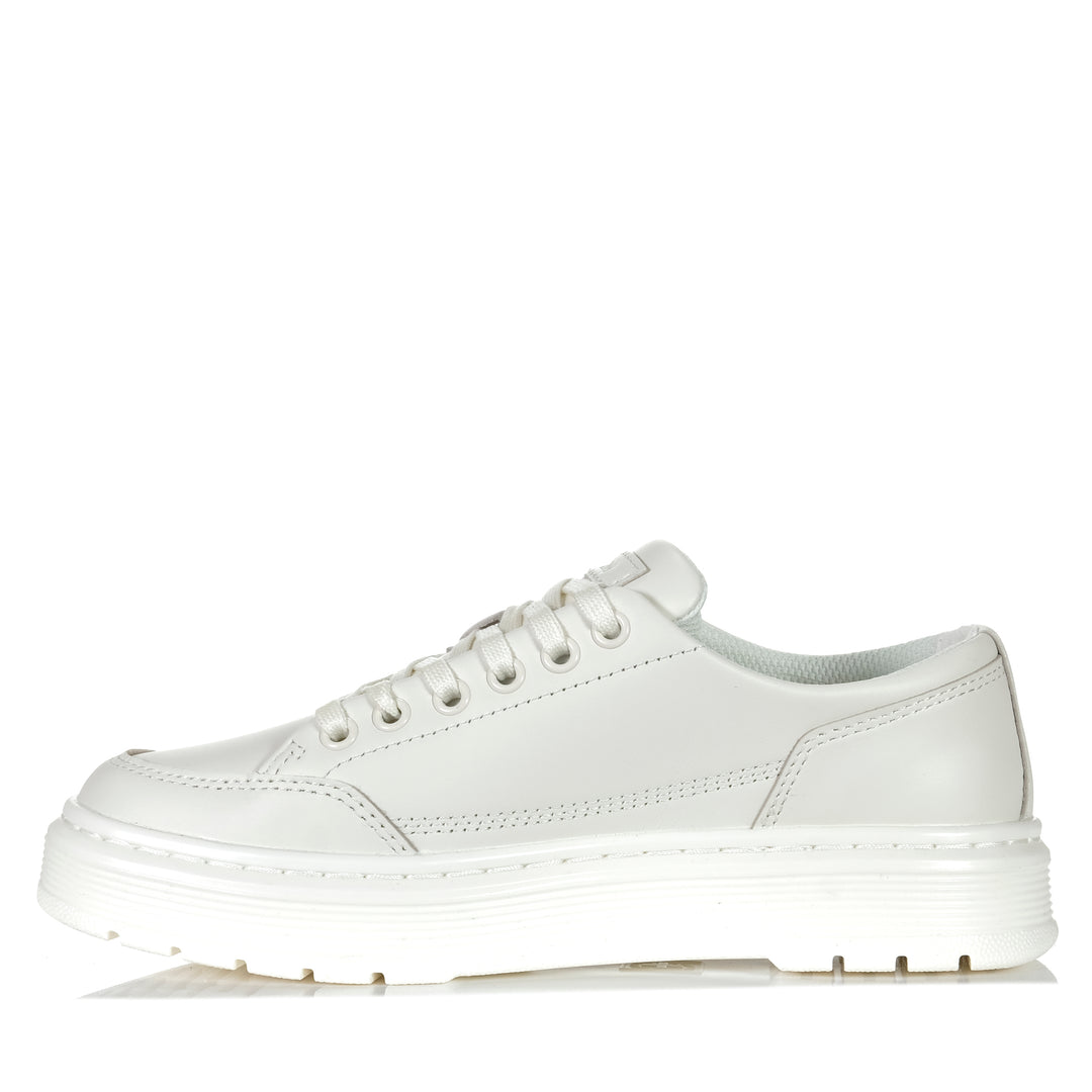 Dr Martens Brookline 6 Eye Nappa Off White Womens Shoes