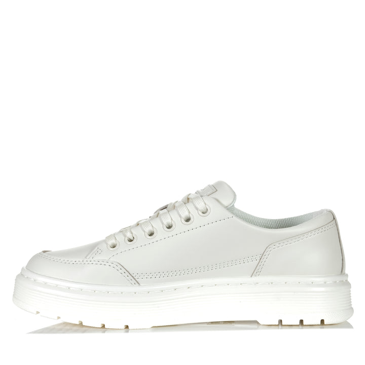 Dr Martens Brookline 6 Eye Nappa Off White Womens Shoes