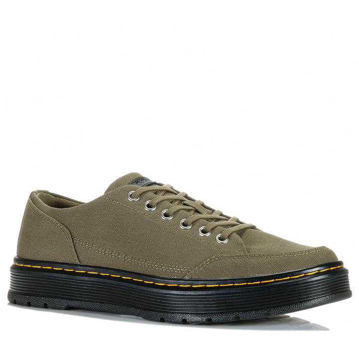 Dr Martens Brookline Canvas 6 Tie Olive Mens Shoes