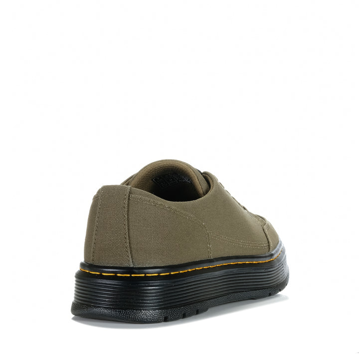 Dr Martens Brookline Canvas 6 Tie Olive Mens Shoes