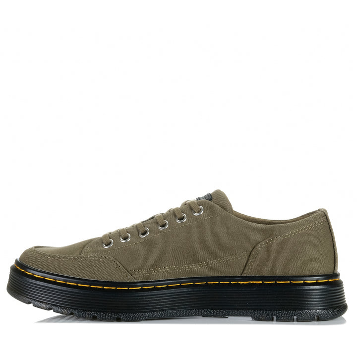 Dr Martens Brookline Canvas 6 Tie Olive Mens Shoes