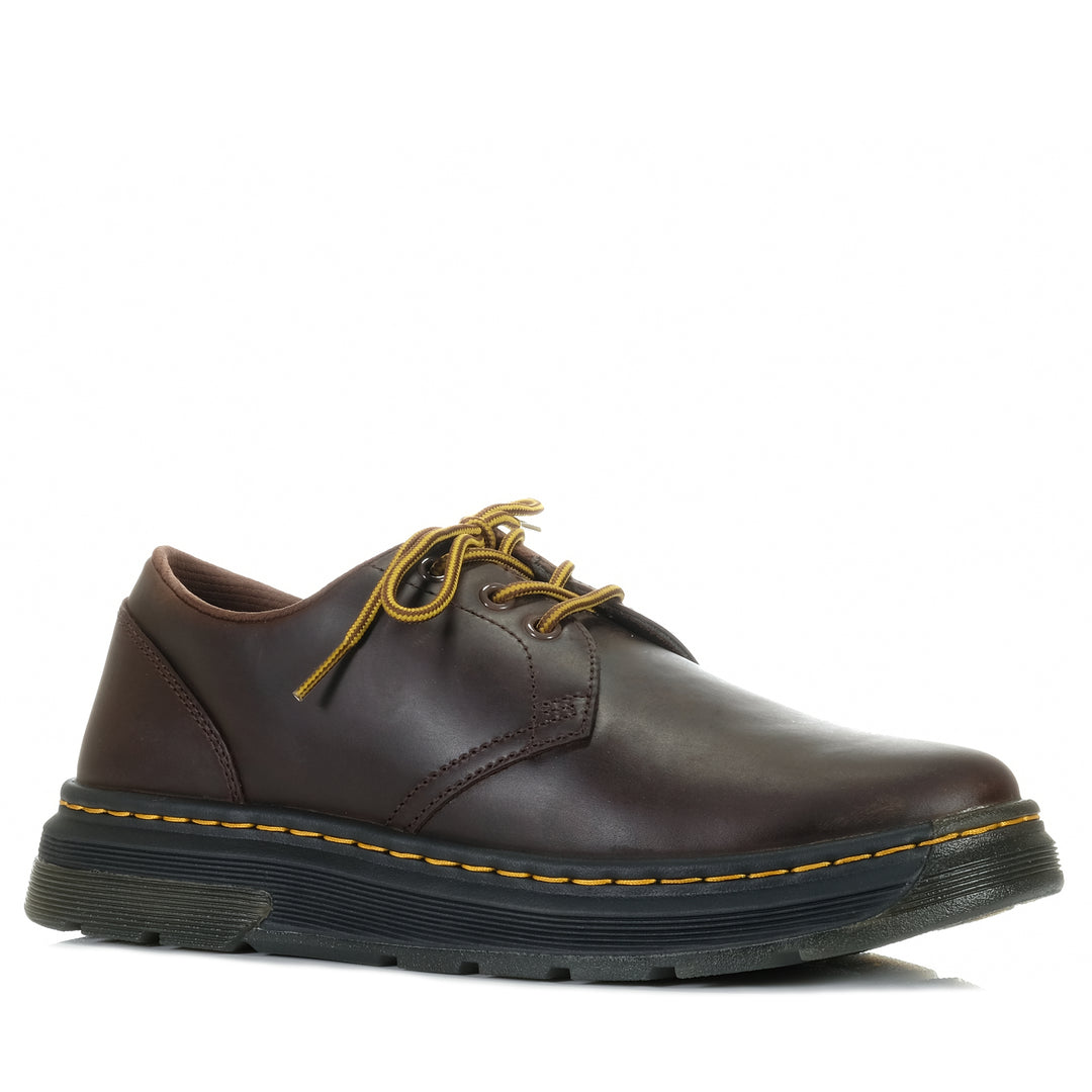 Dr Martens Crewson Lo Dark Brown Crazy Horse Mens Shoes
