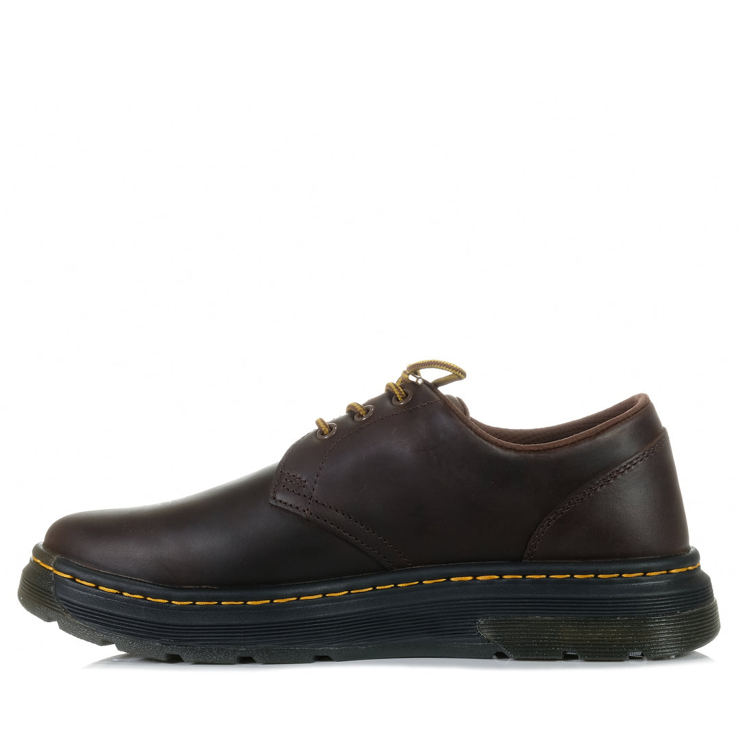 Dr Martens Crewson Lo Dark Brown Crazy Horse Mens Shoes
