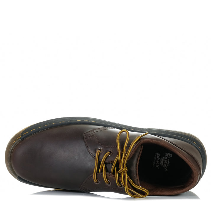 Dr Martens Crewson Lo Dark Brown Crazy Horse Mens Shoes