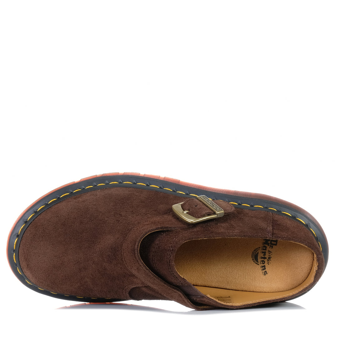 Dr Martens Isham Oasis Suede Dark Brown Unisex Shoes