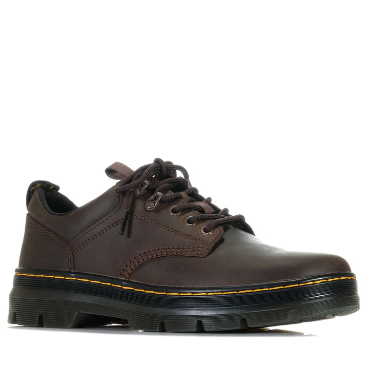 Dr Martens Reeder 5 Tie Shoe Crazy Horse Dark Brown Mens Shoes
