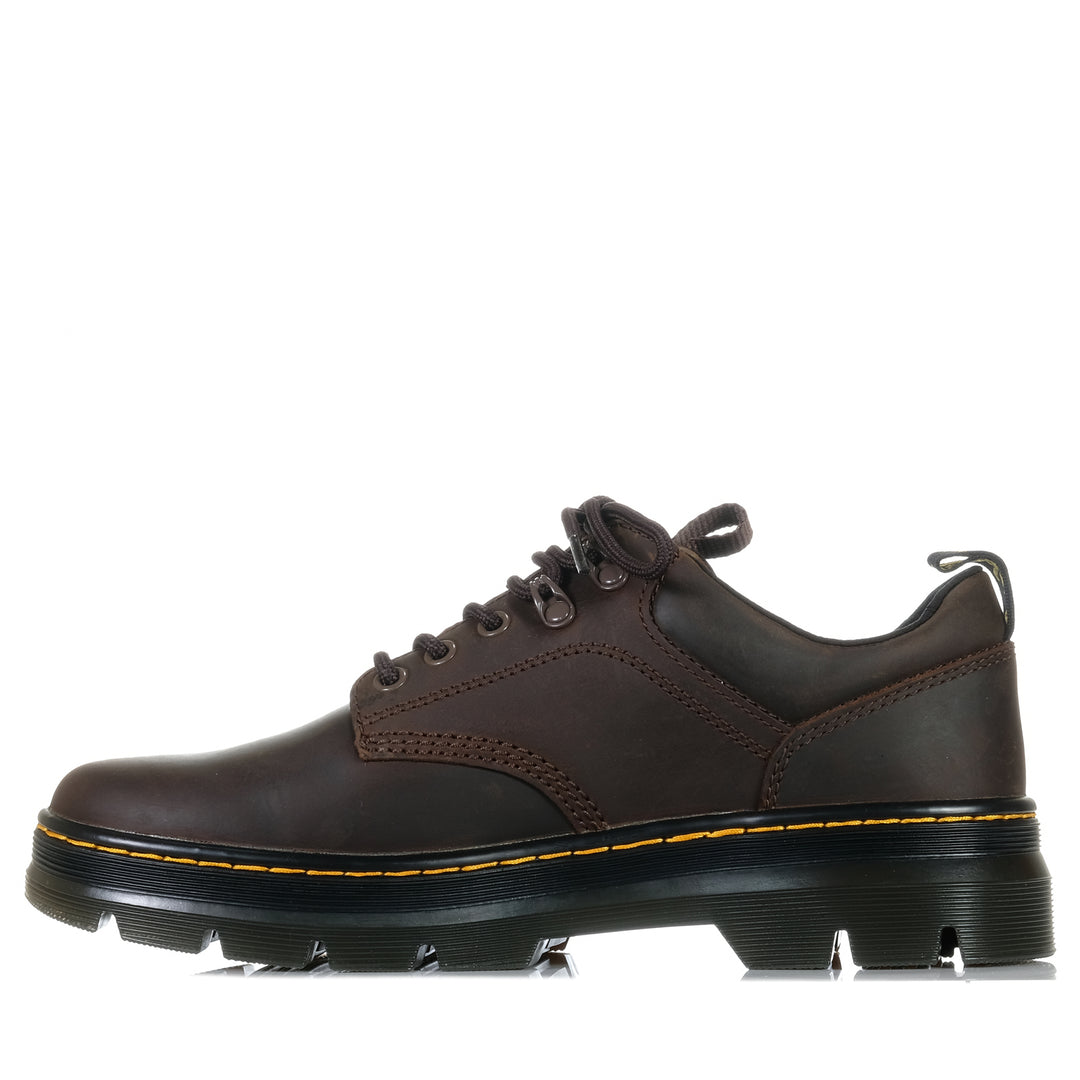 Dr Martens Reeder 5 Tie Shoe Crazy Horse Dark Brown Mens Shoes
