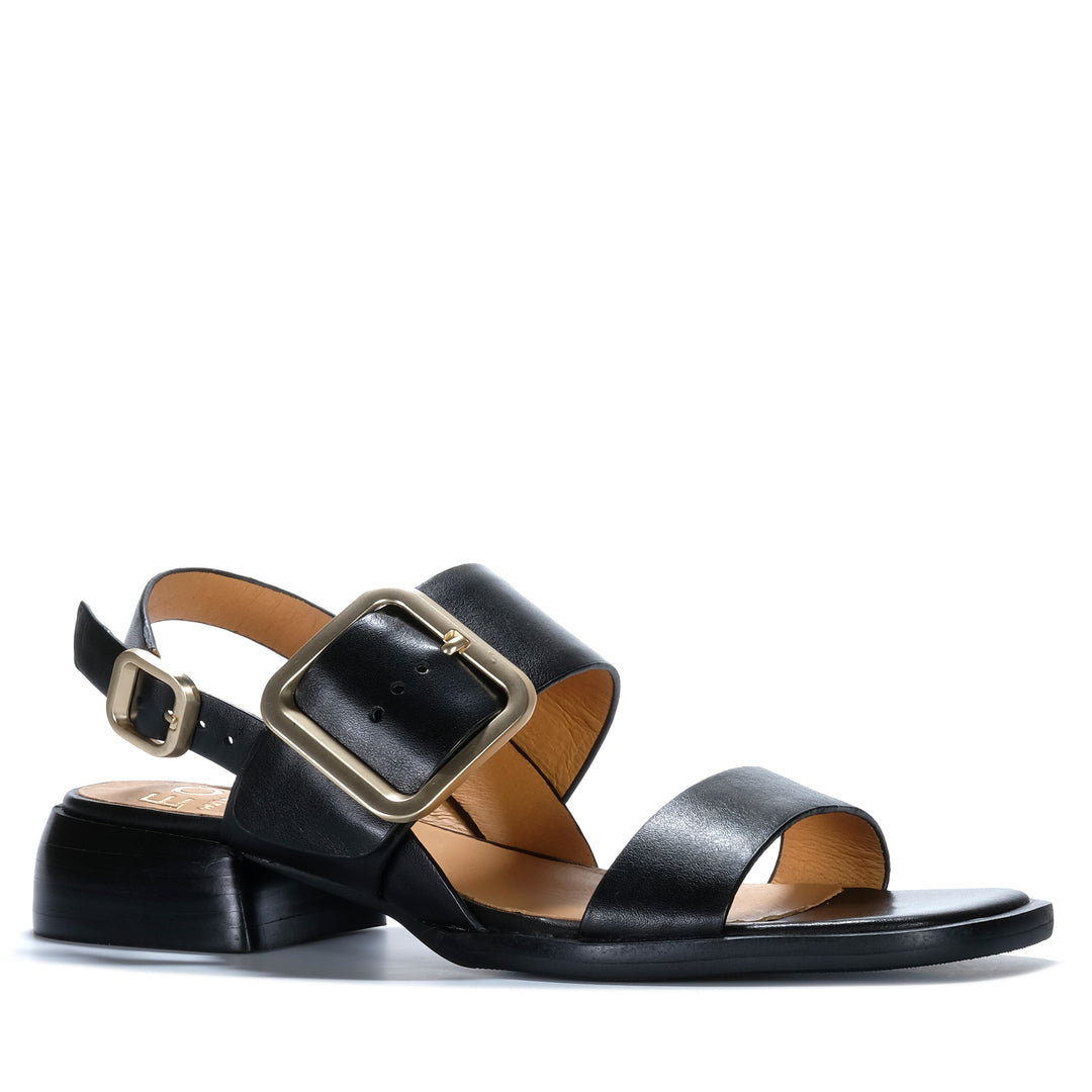 EOS Ikam Black Womens Sandals