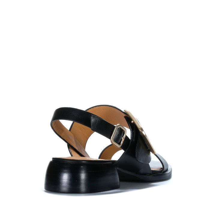 EOS Ikam Black Womens Sandals