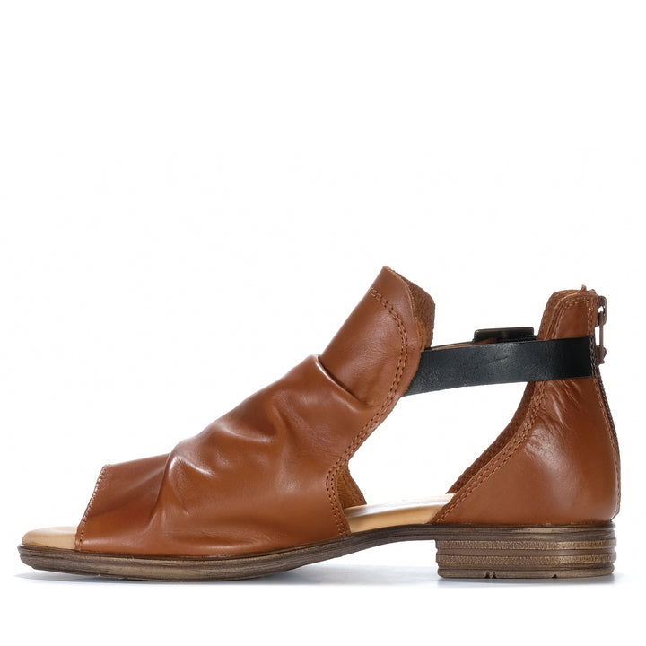 EOS Ilosia Brandy/Black Womens Sandals