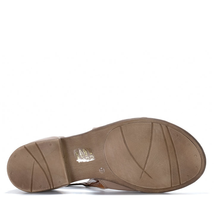 EOS Ilosia Taupe/Black Womens Sandals