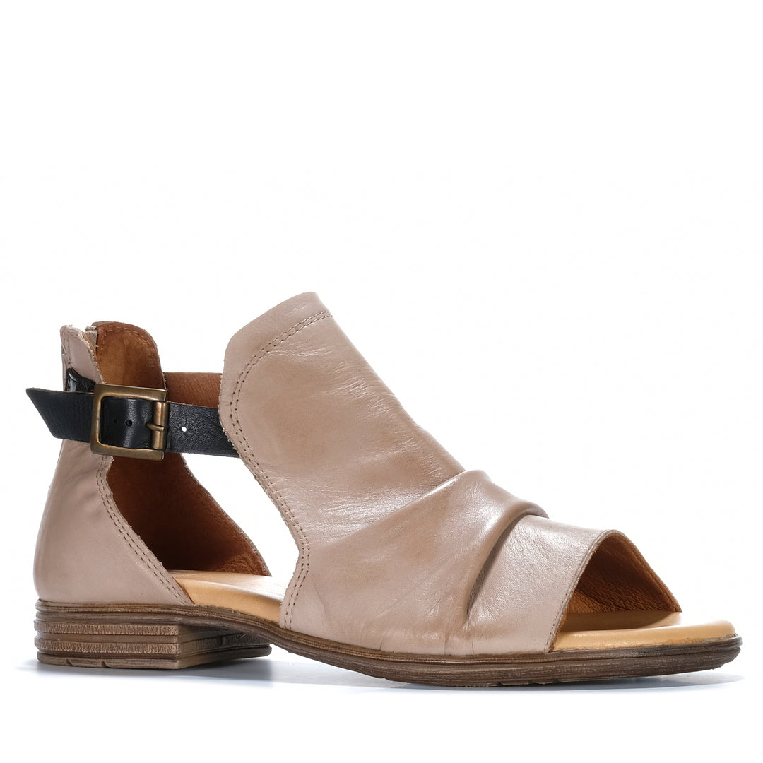 EOS Ilosia Taupe/Black Womens Sandals