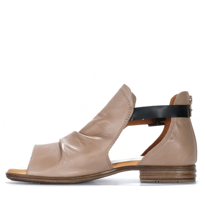 EOS Ilosia Taupe/Black Womens Sandals