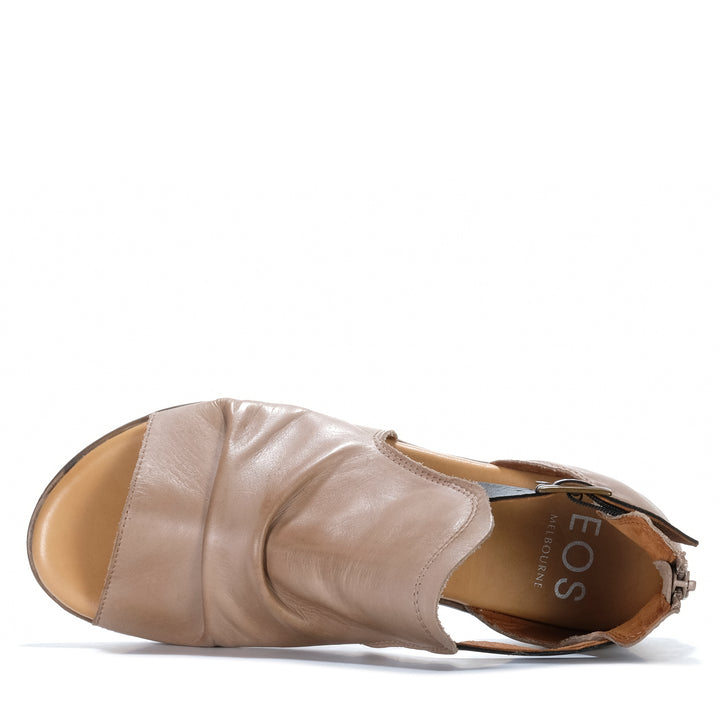EOS Ilosia Taupe/Black Womens Sandals