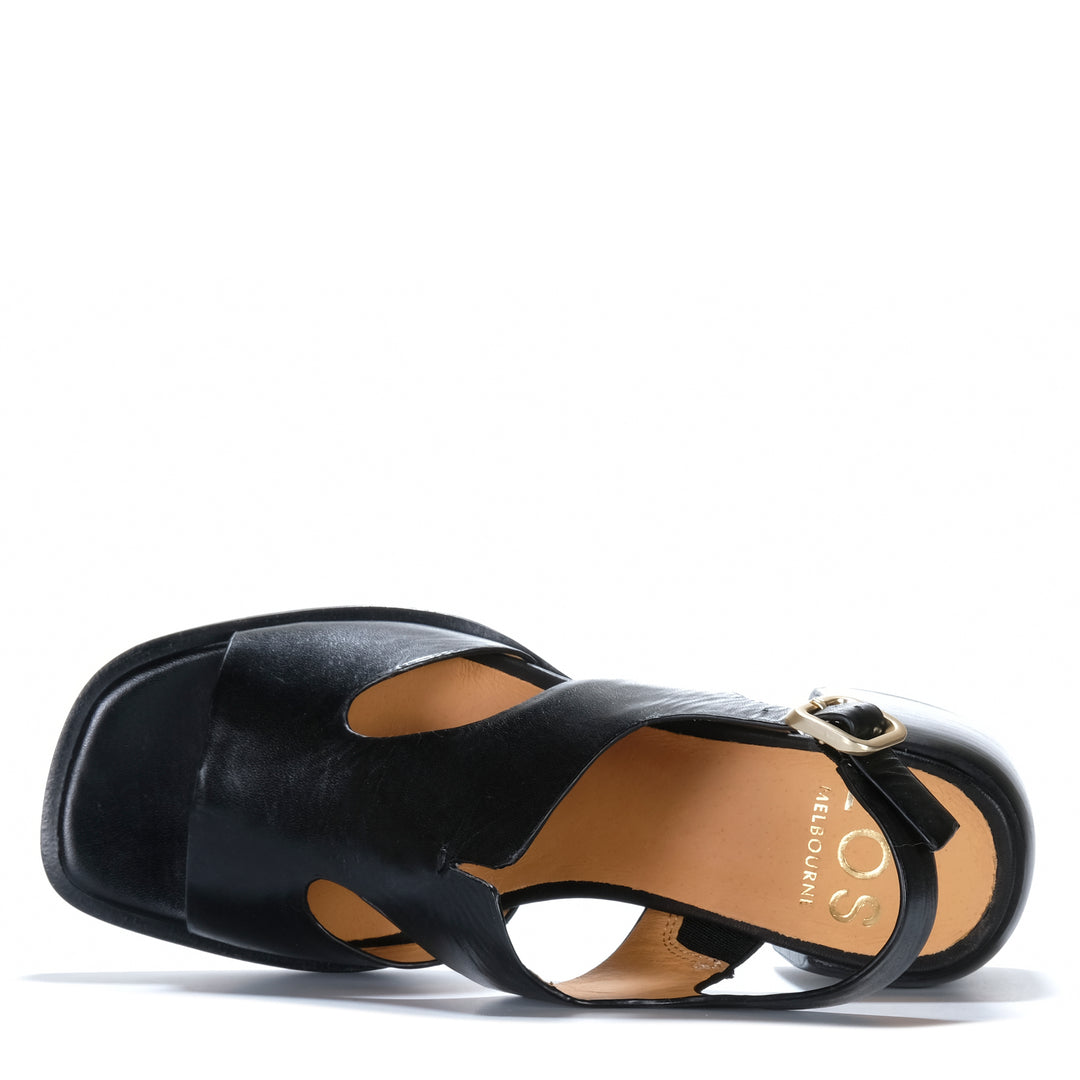 EOS Isora Black Womens Sandals