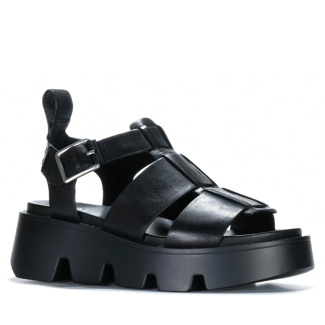 EOS Kailan Black Womens Sandals