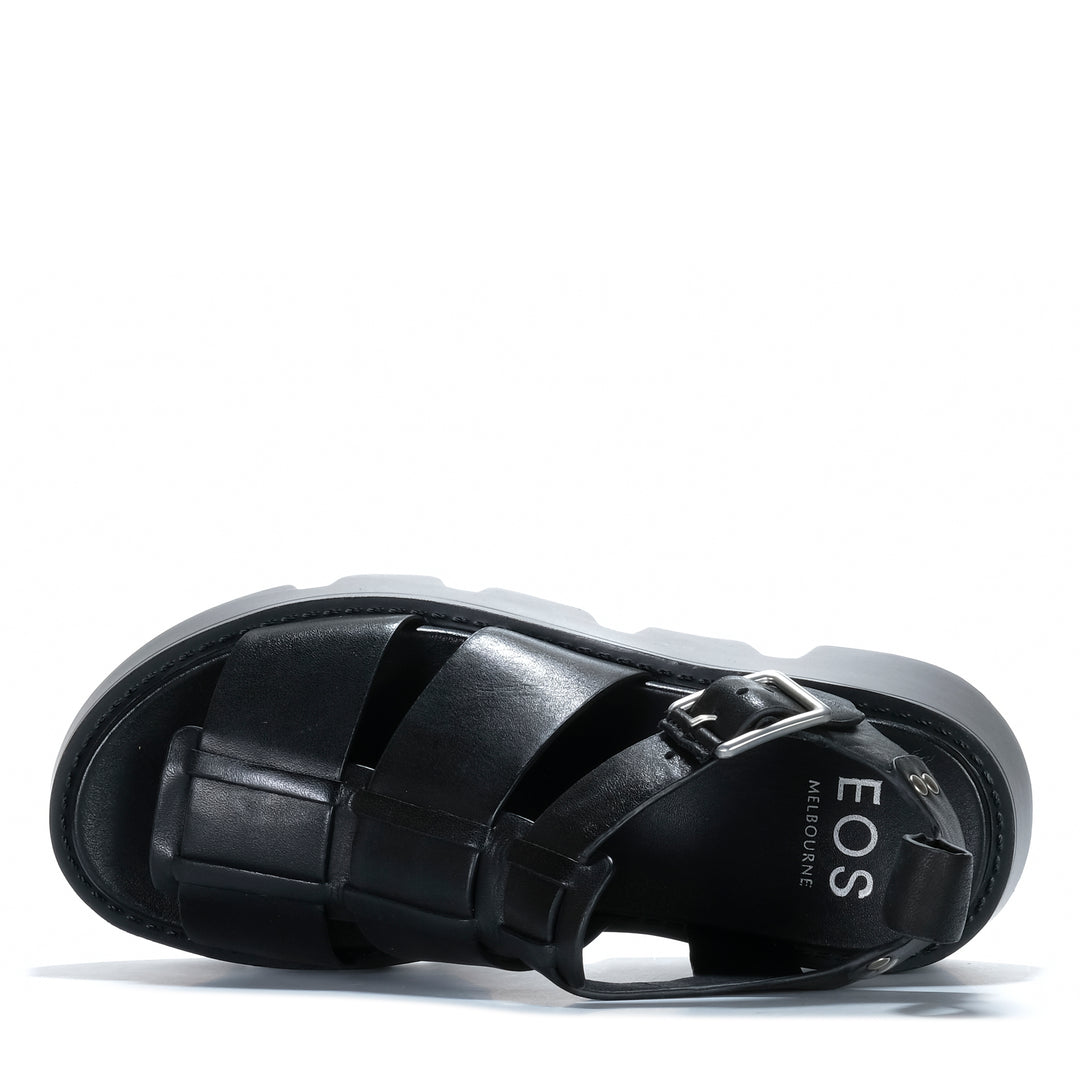 EOS Kailan Black Womens Sandals