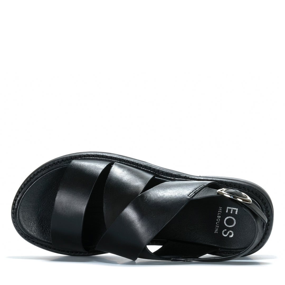 EOS Starlet Black Womens Sandals