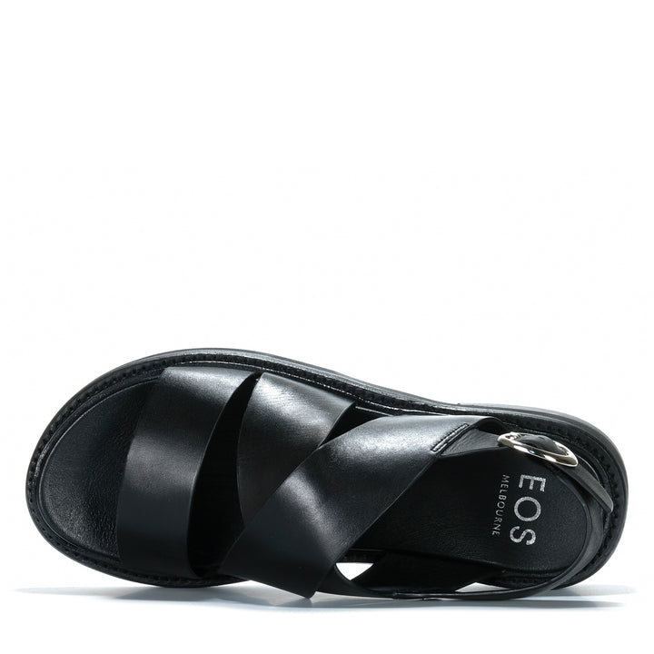 EOS Starlet Black Womens Sandals