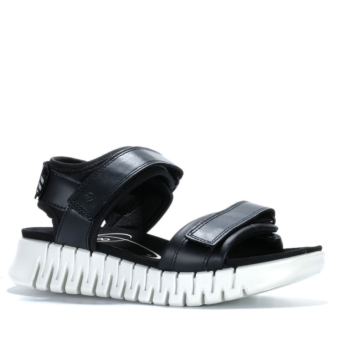 Ecco Gruuv Sol 213103 Black Womens Sandals