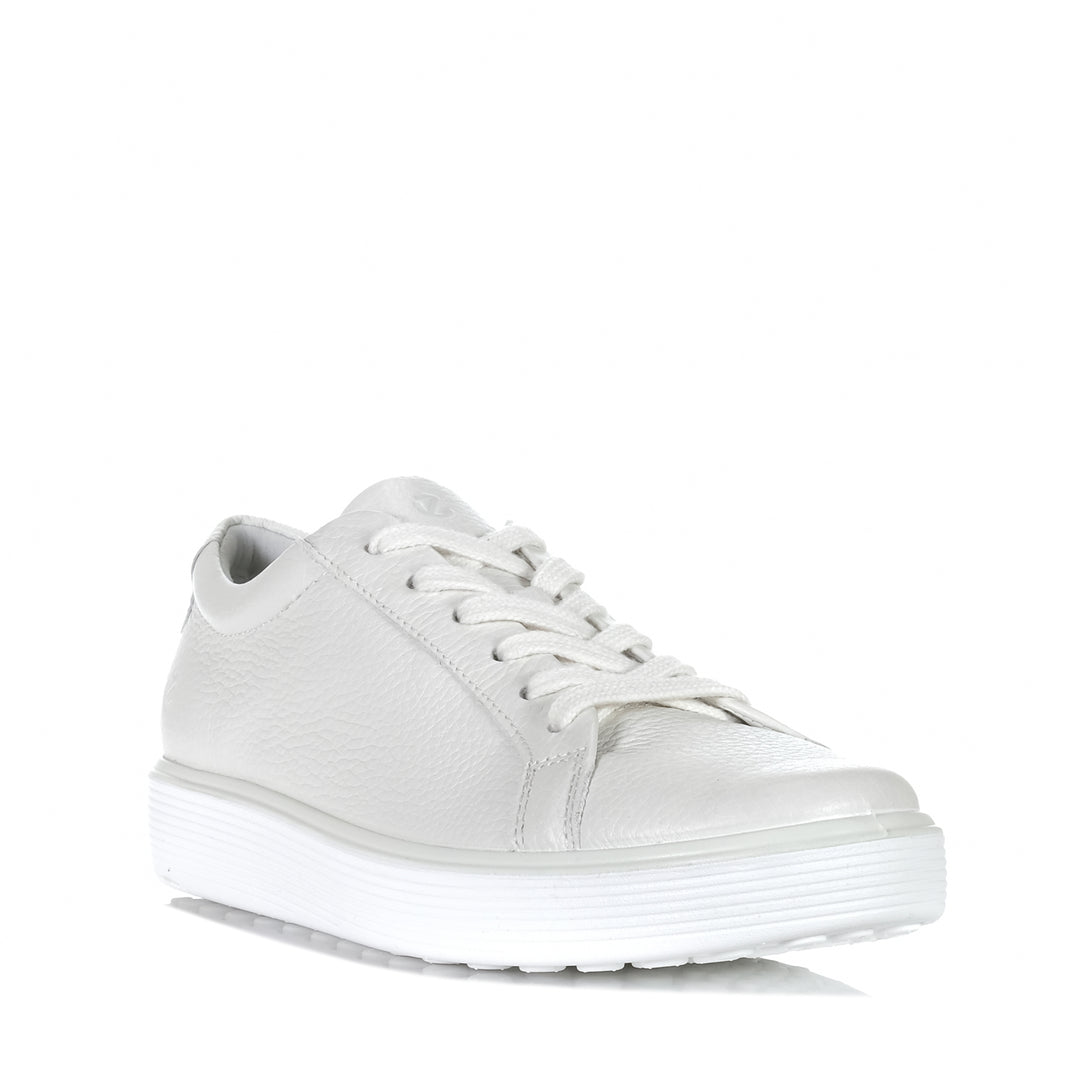 Ecco Soft 60 219203 White Womens Sneakers