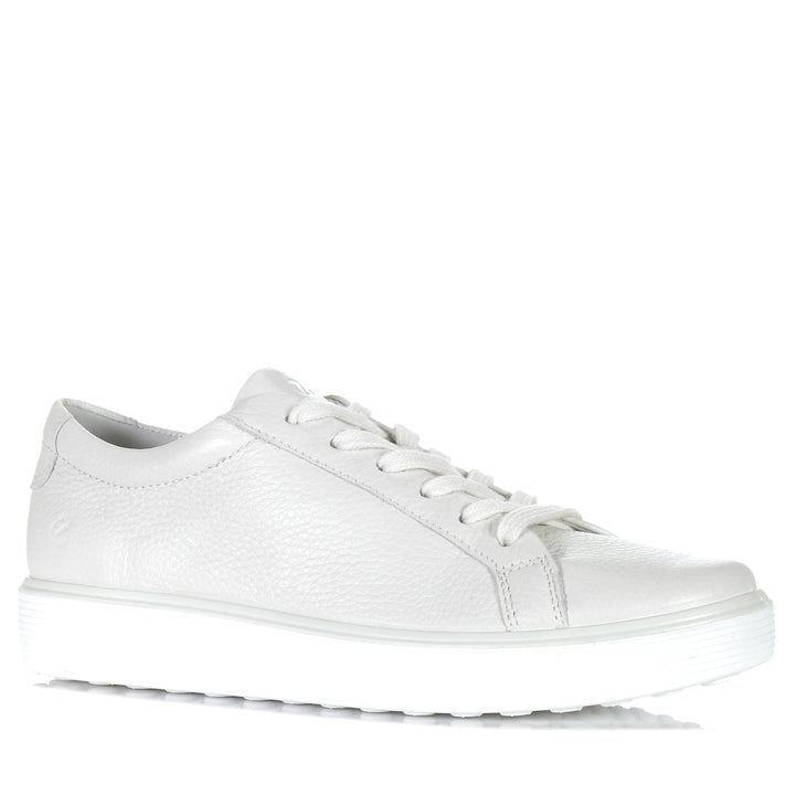Ecco Soft 60 219203 White Womens Sneakers