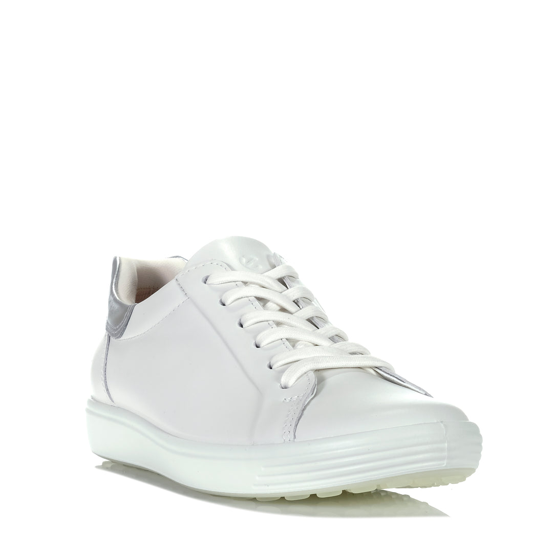 Ecco Soft 7 470843 White Womens Shoes