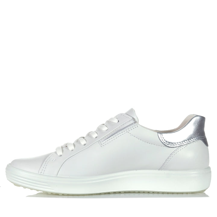 Ecco Soft 7 470843 White Womens Shoes