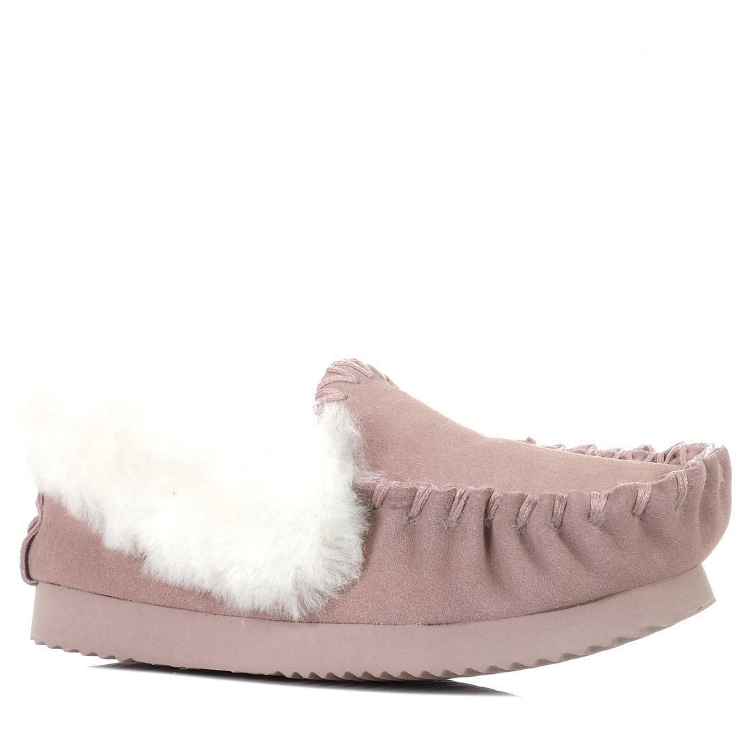 Emu Molly Moccasin Pale Pink, 10 US, 11 US, 6 US, 7 US, 8 US, 9 US, Emu, pink, slippers, womens
