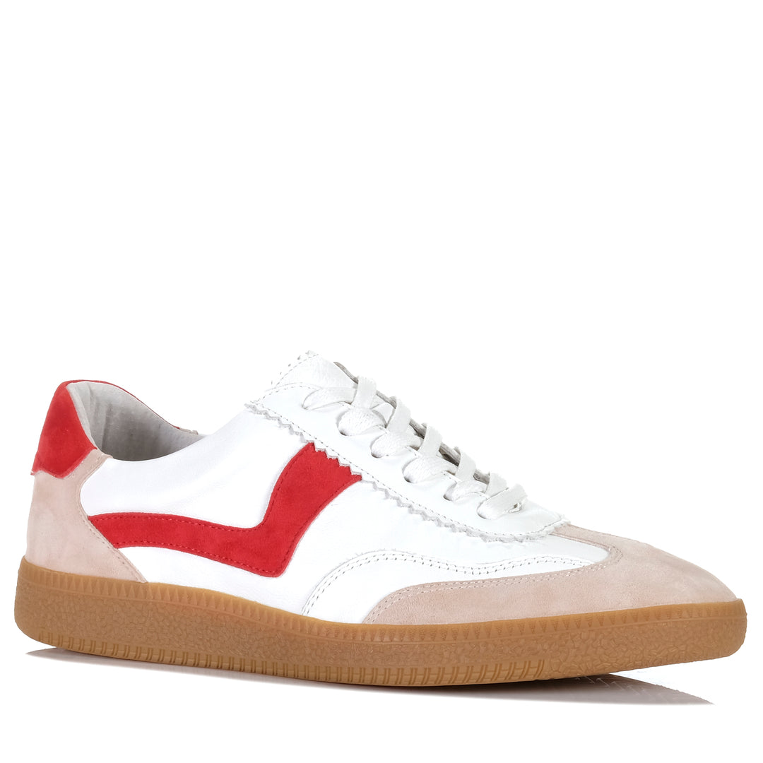 Gelato Stevie White/Red Womens Sneakers
