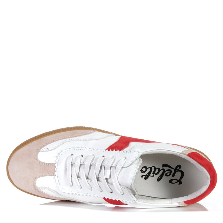 Gelato Stevie White/Red Womens Sneakers