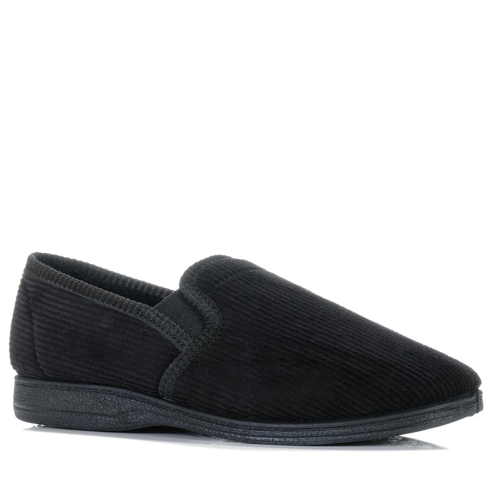 Grosby Blake 2 Black Mens Slippers