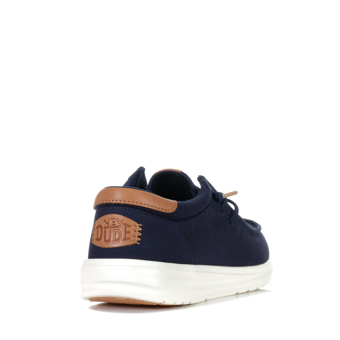 Hey Dude Mens Paul Canvas Navy Blazer Mens Sneakers