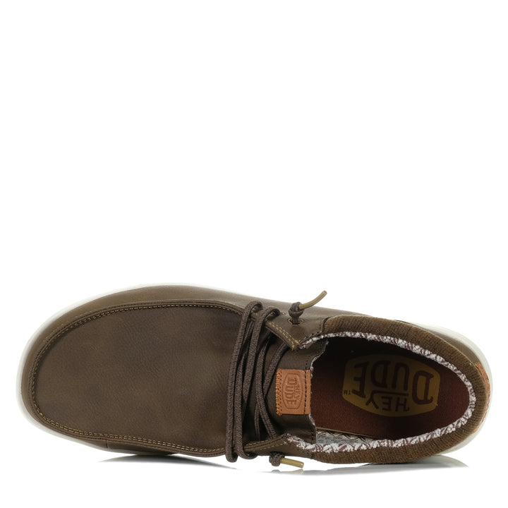 Hey Dude Mens Paul Classic Brown Mens Sneakers