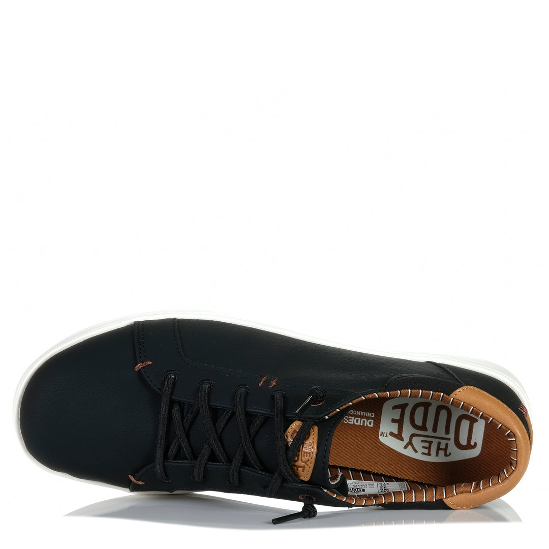 Hey Dude Mens Paul Pro Classic Black Mens Sneakers