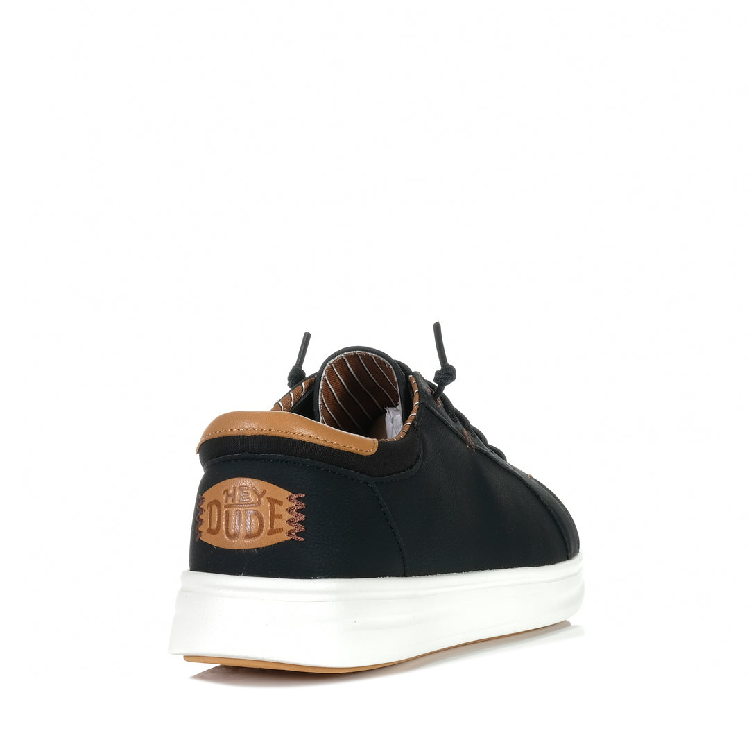 Hey Dude Mens Paul Pro Classic Black Mens Sneakers