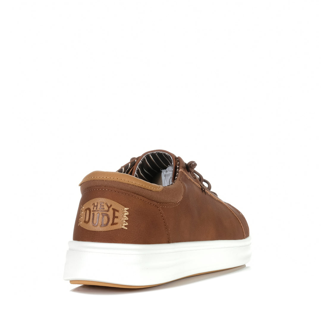 Hey Dude Mens Paul Pro Classic Cognac Mens Sneakers
