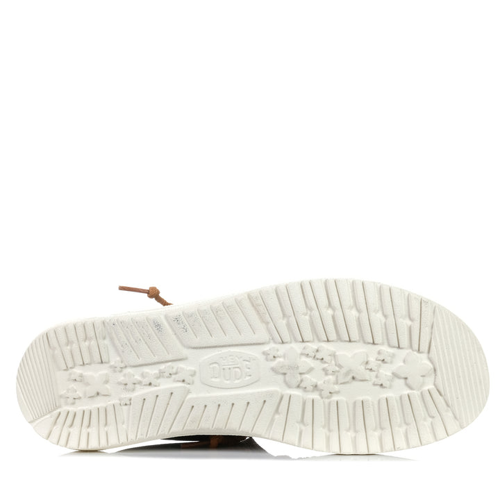 Hey Dude Mens Wally Waxed Canvas Walnut Mens Sneakers