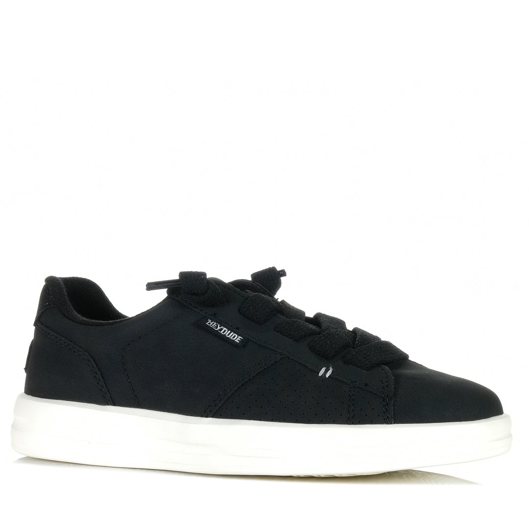 Hey Dude Womens Karina Duo Classic Black Womens Sneakers