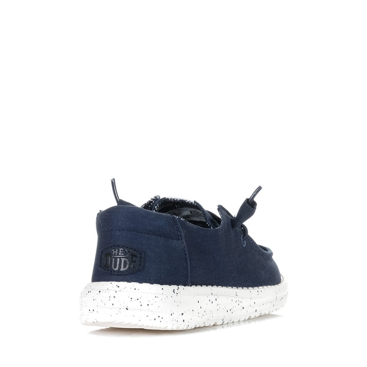 Hey Dude Womens Wendy Stretch Canvas Navy Womens Shoes