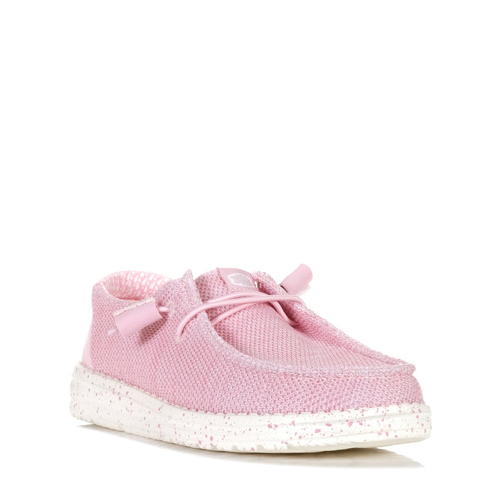 Hey Dude Womens Wendy Stretch Mesh Rosette Womens Sneakers