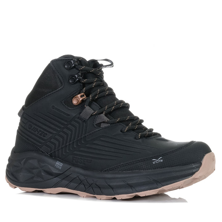 Hi-Tec Geo Fuse Trek Mid WP Womens Black/Taupe Womens Sports