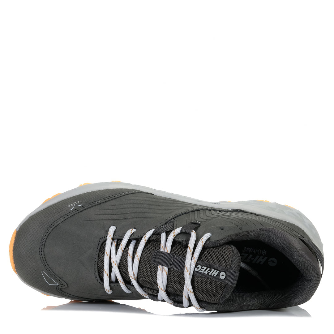 Hi-Tec Geo Fuse Trek Waterproof Steel/Marigold Mens Sports
